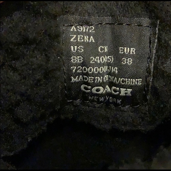 Black Coach Rain Boots - Picture 6 of 6